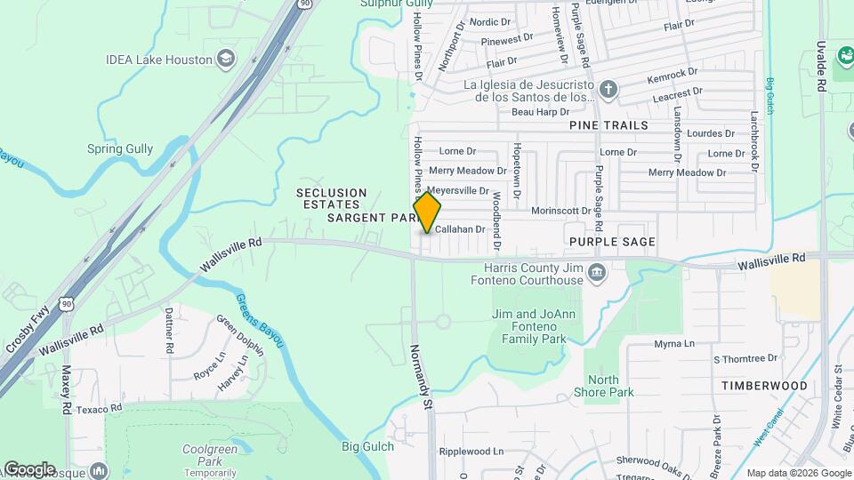 5614 Hollow Pines Dr Map and Location Details