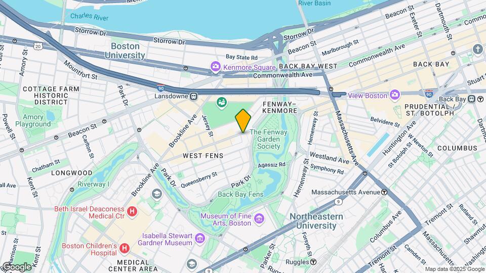 1250 Boylston St, Unit Boylston St #816 Map and Location Details
