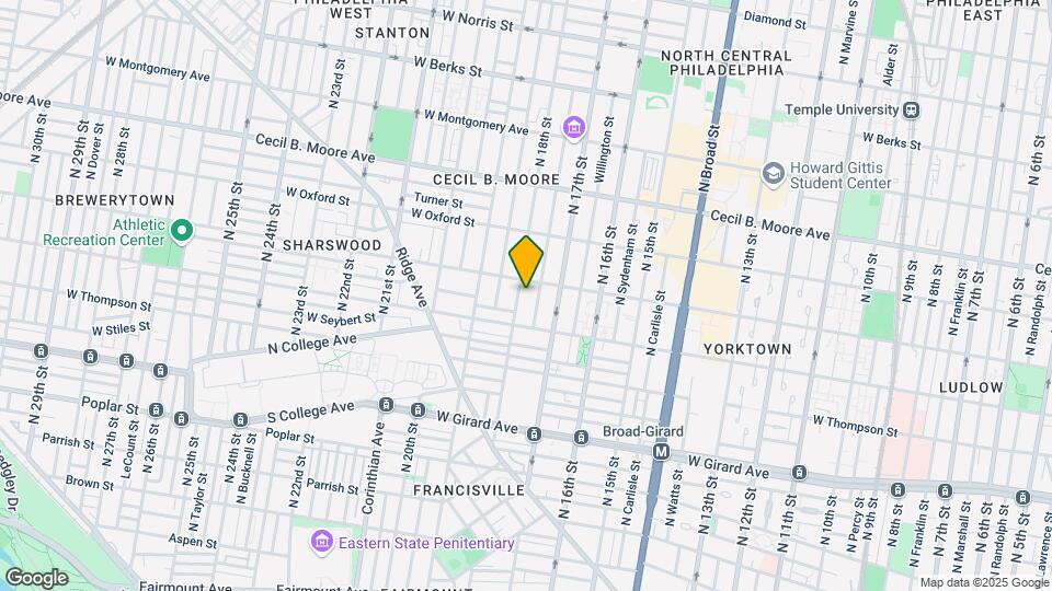1421 N 18th St Map and Location Details