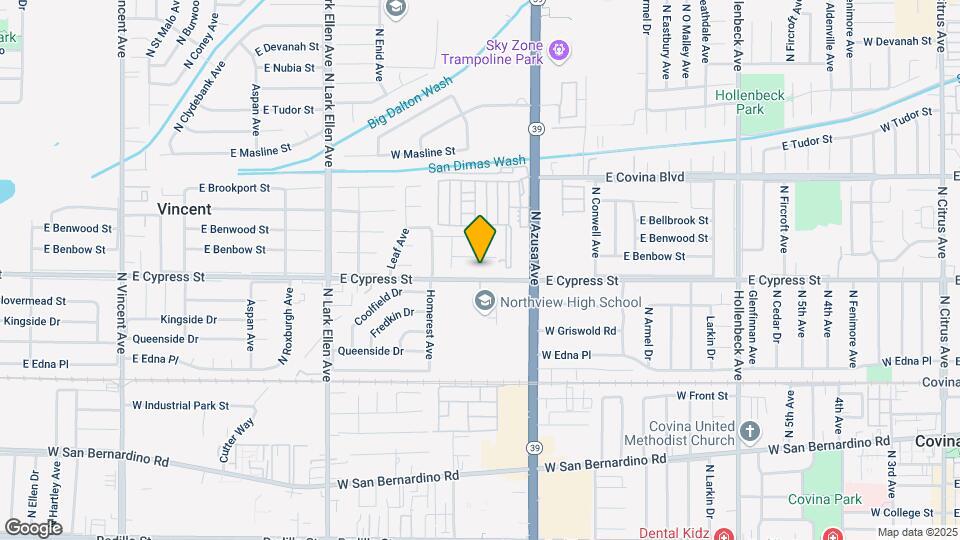 1011 W Cypress St Map and Location Details