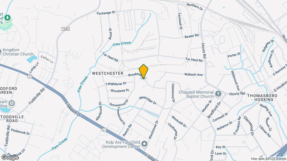 4617 Brooktree Dr Map and Location Details