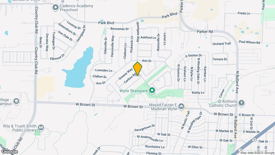 800 Chickesaw Ln Map and Location Details
