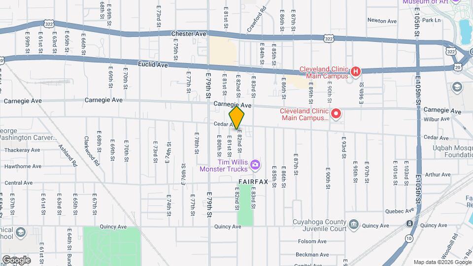 2180 E 82nd St, Unit DUPLEX Map and Location Details