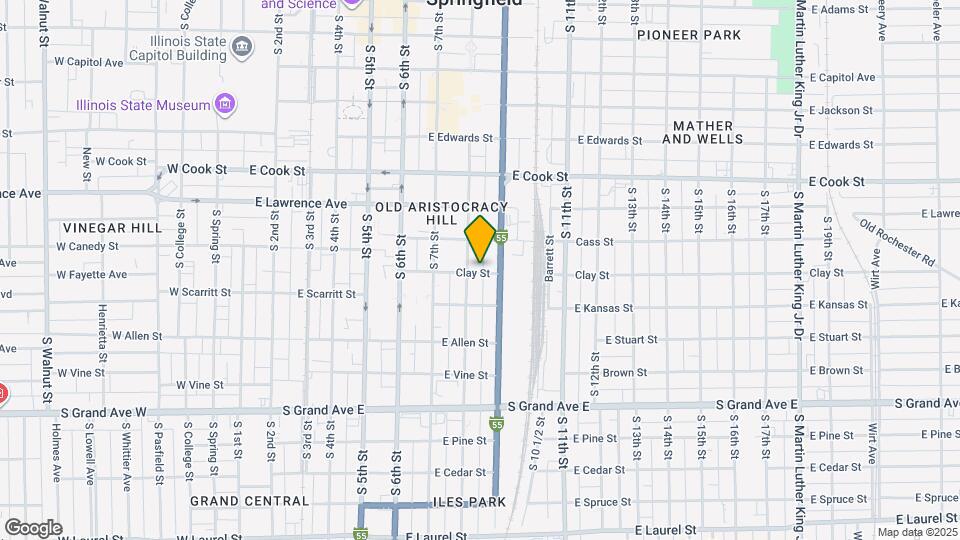 815 Clay St Map and Location Details