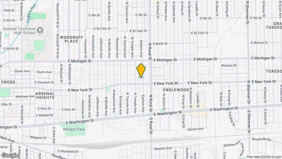 316 Eastern Ave Map and Location Details