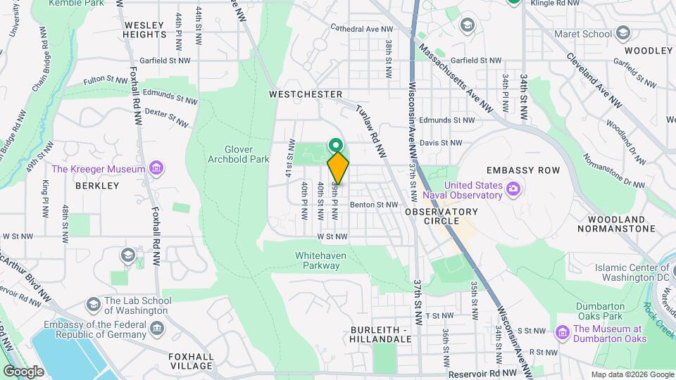 2423 39th Pl NW Map and Location Details