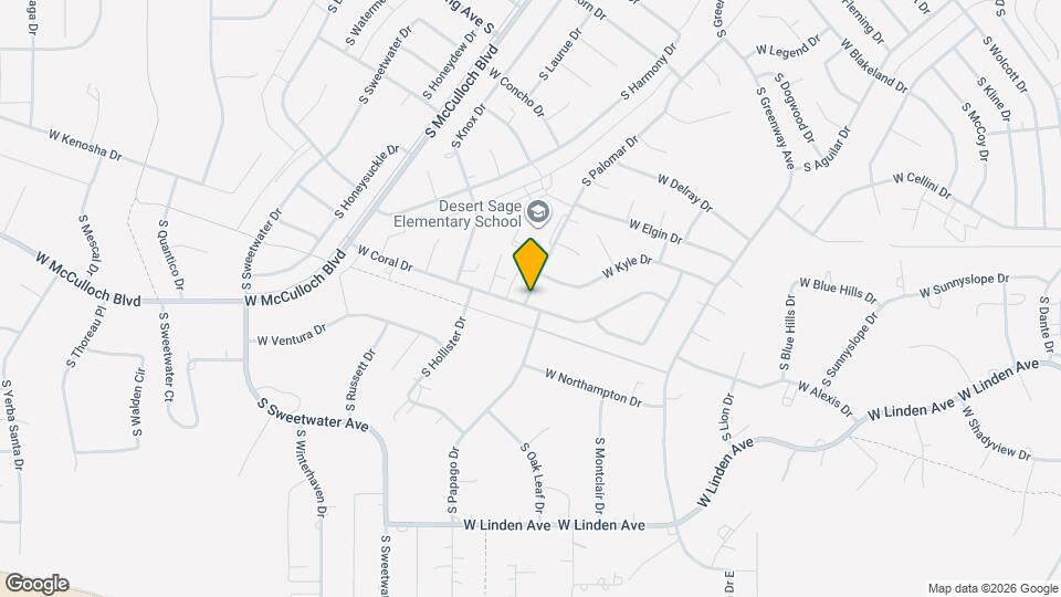 996 S Palomar Dr Map and Location Details
