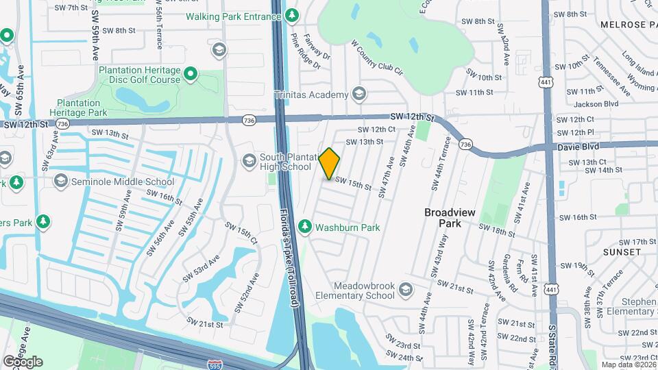 4951 SW 16th St Mapa y Detalles de la Ubicación