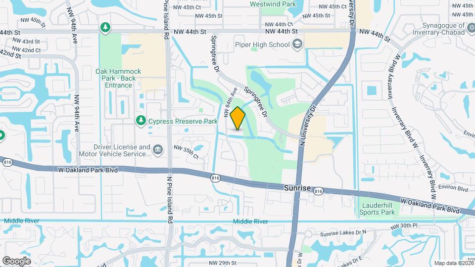 8354 NW 37th St Map and Location Details