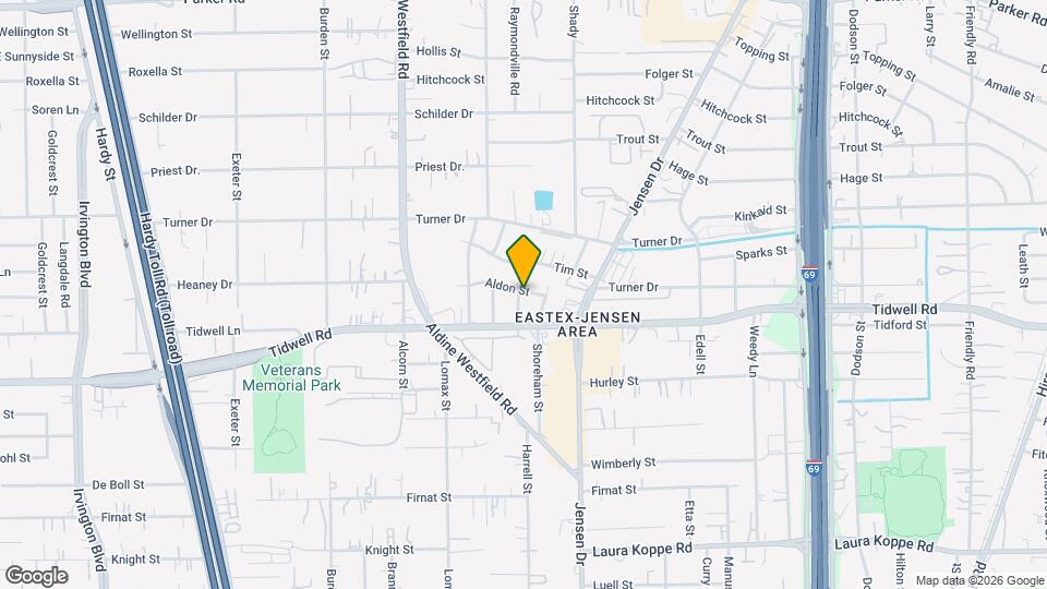 2526 Aldon St Map and Location Details