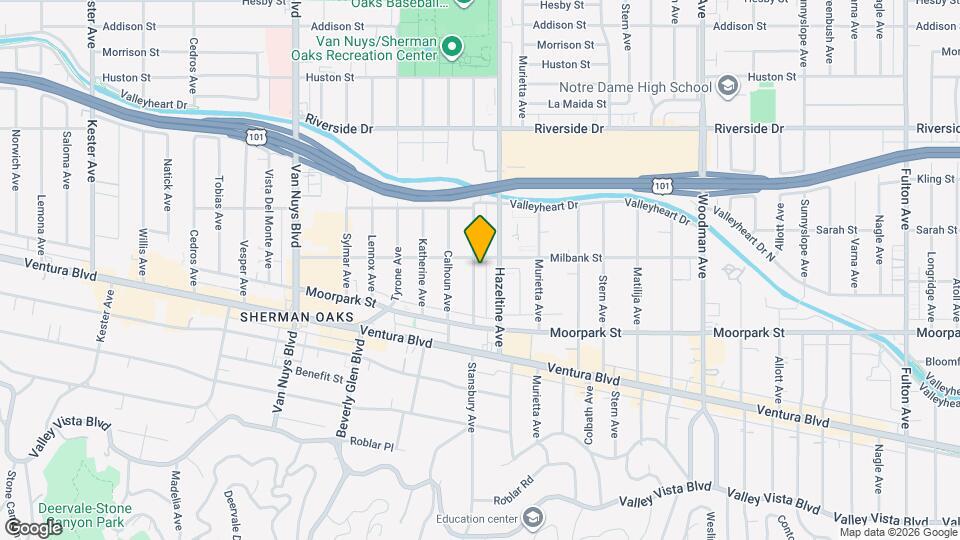 4470 Stansbury Ave Map and Location Details