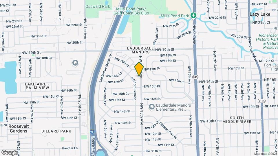 1601 NW 15th Ave Map and Location Details
