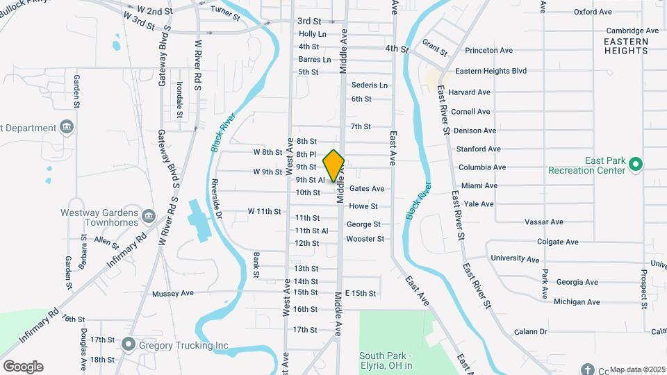 927 Middle Ave Mapa y Detalles de la Ubicación