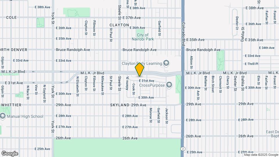 3425 E. 31st. Ave. Map and Location Details