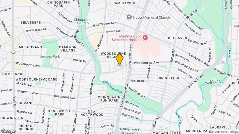 1330 Woodbourne Ave Map and Location Details