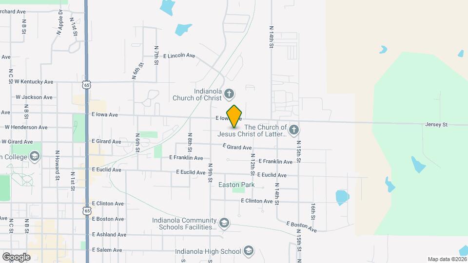 1111 E Iowa Ave Map and Location Details