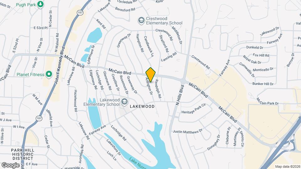 4500 Arlington Dr Map and Location Details