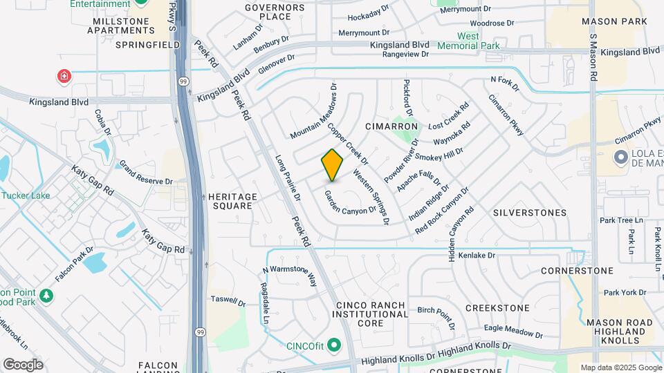 1103 Cheyenne Meadows Dr Map and Location Details