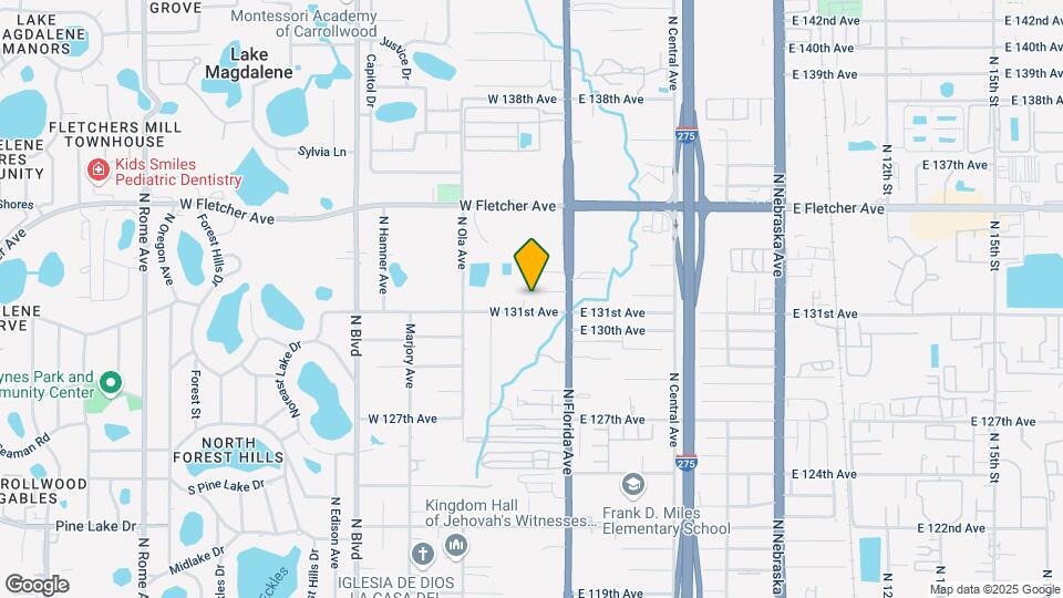 109 W 131st Ave Map and Location Details