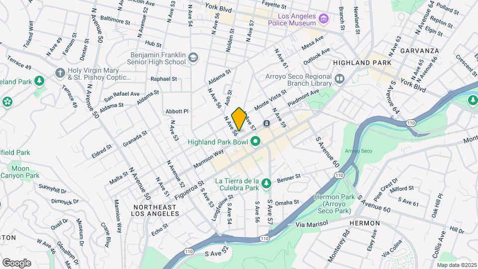 207 N Avenue 56 Mapa y Detalles de la Ubicación