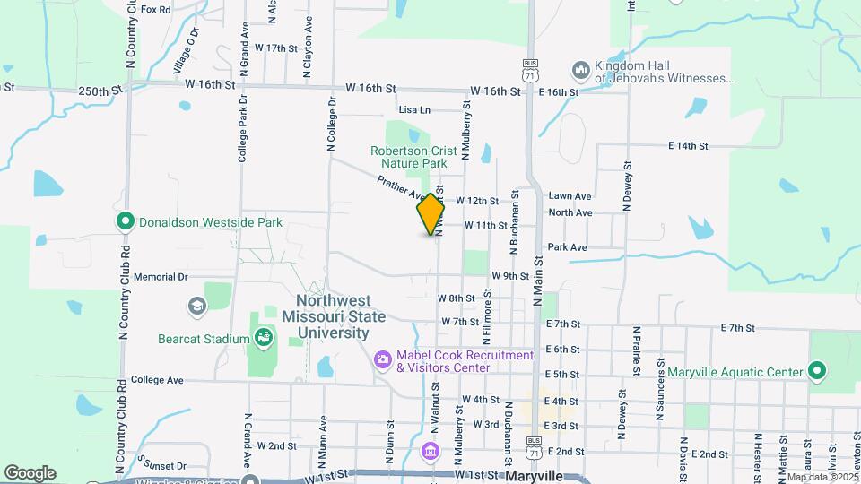 1010 N Walnut St Map and Location Details