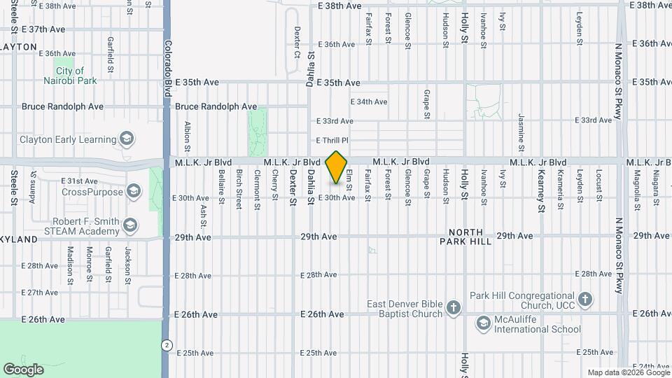 3020 Eudora St Map and Location Details