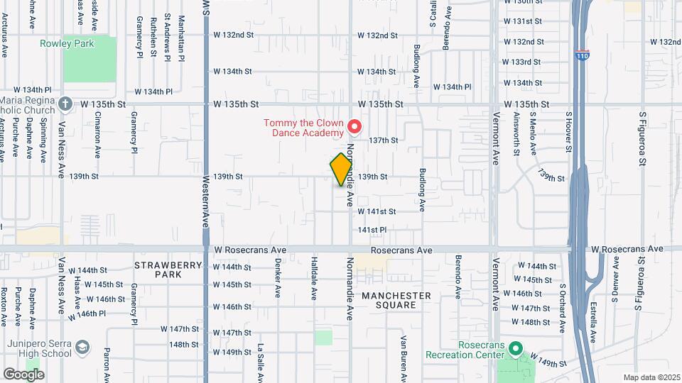 13921 Normandie Ave. Map and Location Details