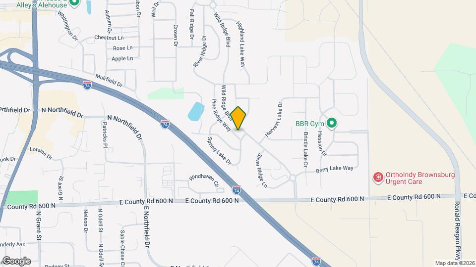 911 Pine Ridge Way Map and Location Details