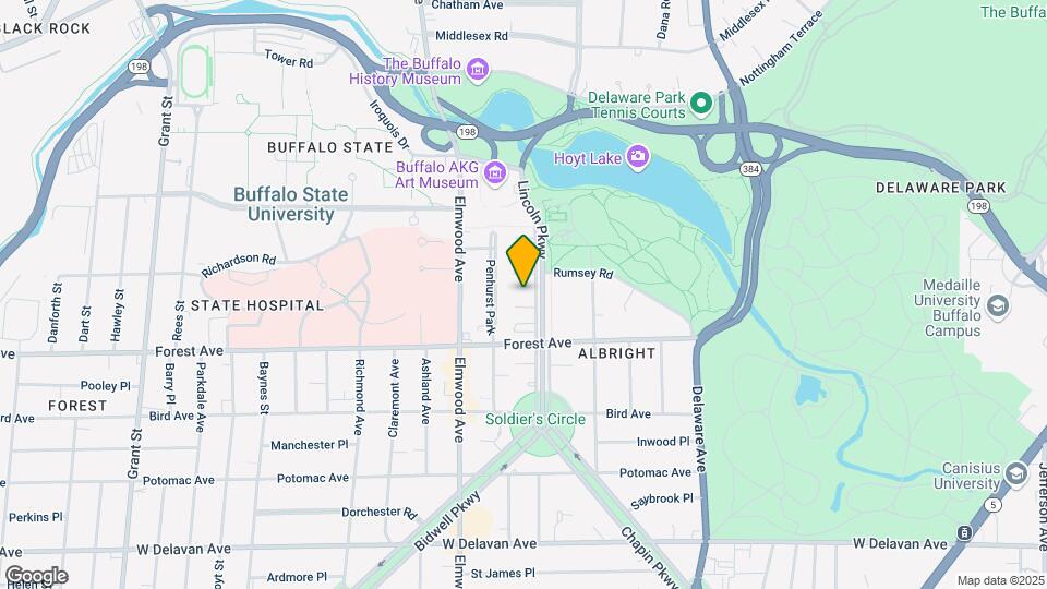100 Lincoln Pkwy Map and Location Details