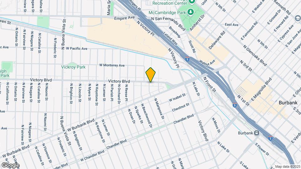 1224 W Victory Blvd Map and Location Details