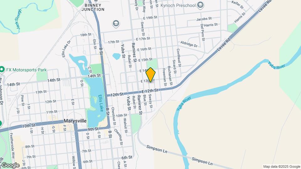 1221 Swezy St Map and Location Details