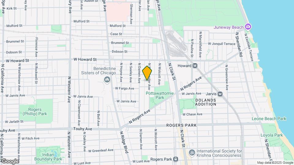 7410 N Winchester Ave Mapa y Detalles de la Ubicación