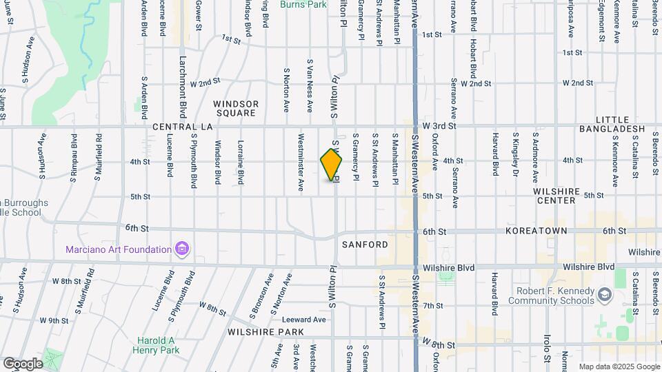 443 S Wilton Pl Map and Location Details