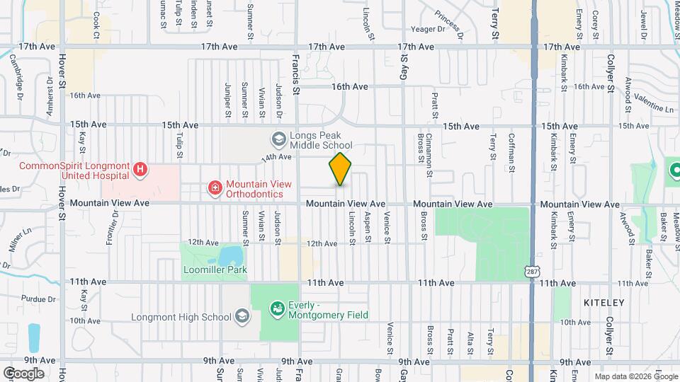 1314 Grant St, Unit A Map and Location Details