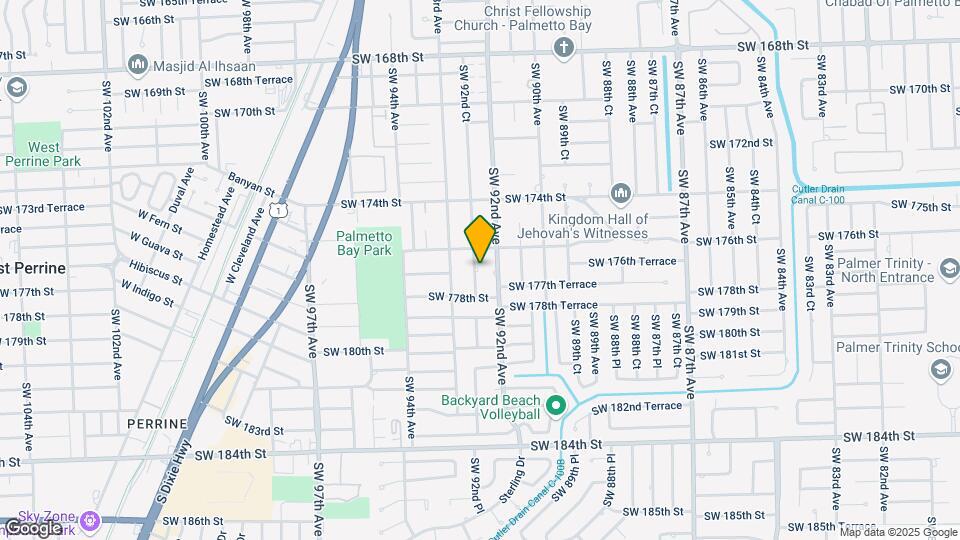 17701 SW 92nd Ct Map and Location Details