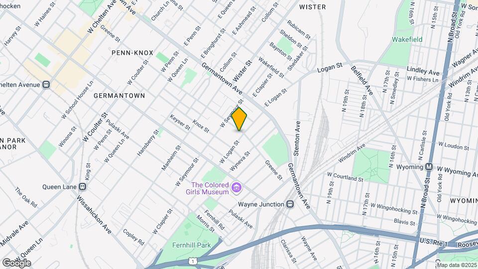 109 W Logan St Mapa y Detalles de la Ubicación