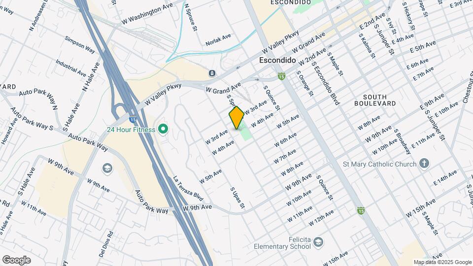 402 S Tulip St Map and Location Details