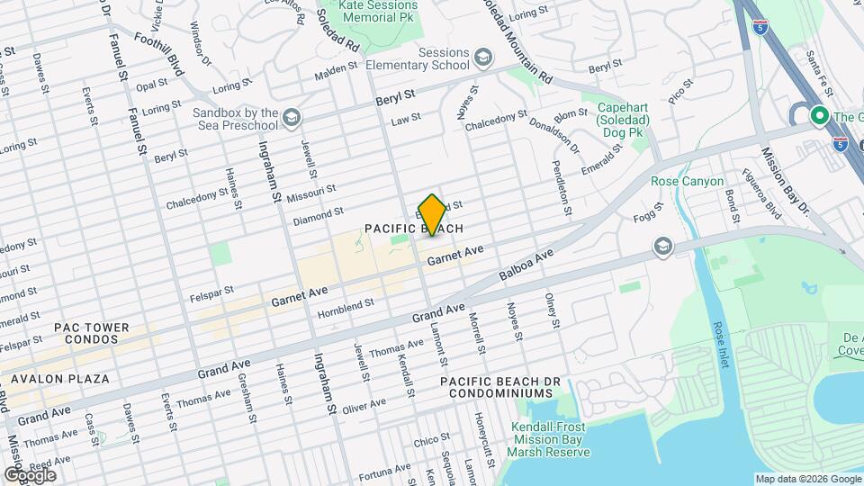 1935 Felspar St Map and Location Details