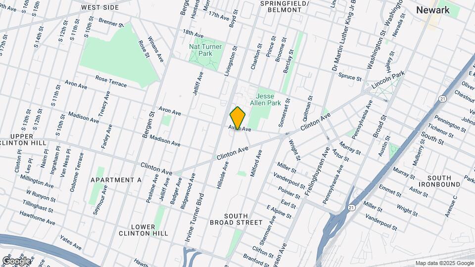 Hillside Avenue Apartments Map and Location Details