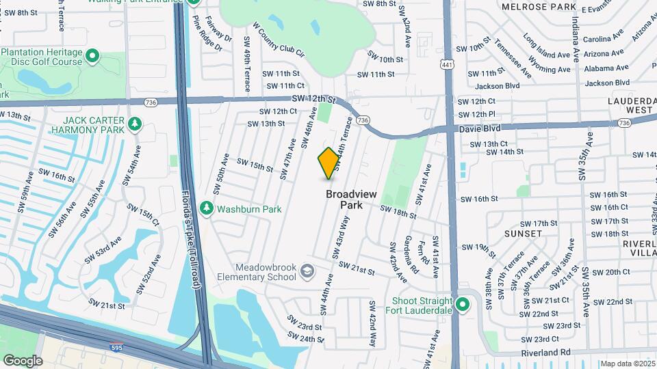 1671 SW 44th Terrace Map and Location Details