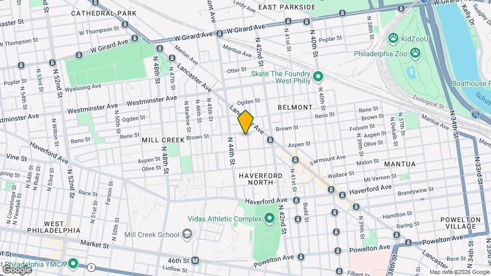 758 N 43rd St Map and Location Details