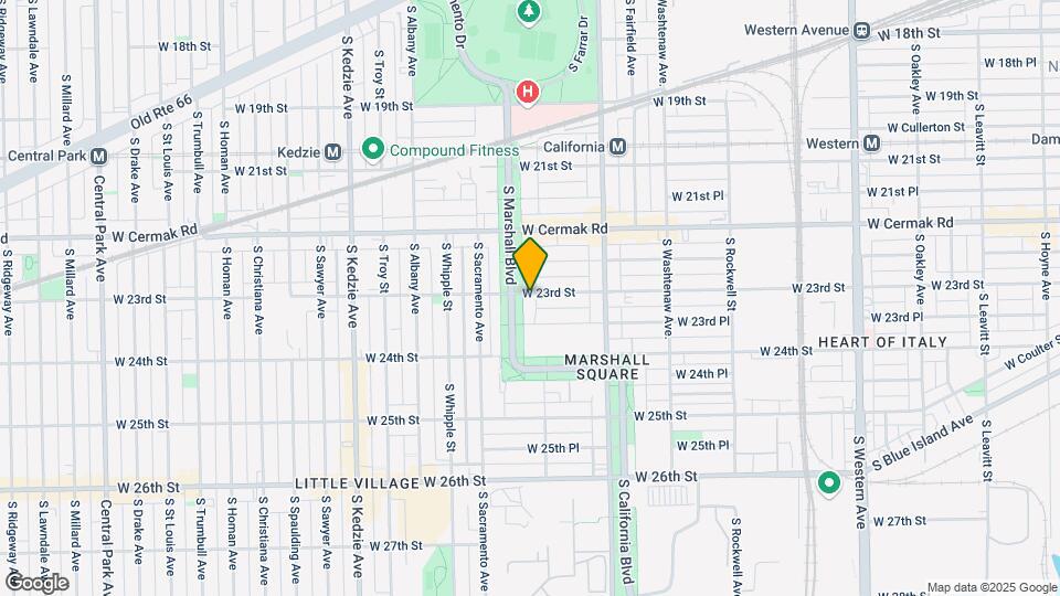2877 W 23rd St Map and Location Details