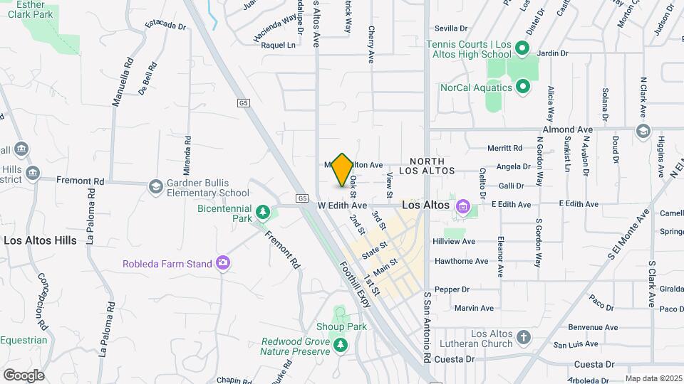 221 W Edith Ave Map and Location Details