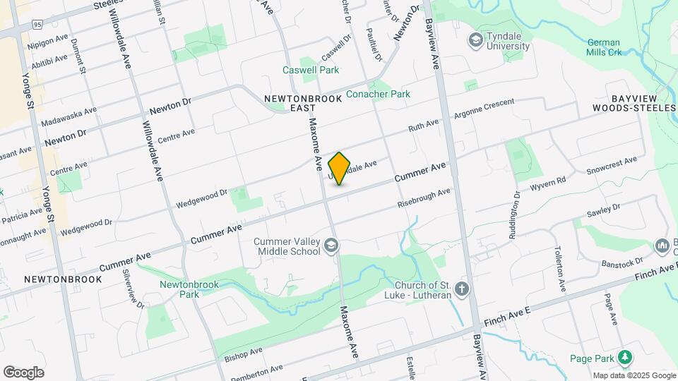 374 Cummer Ave Map and Location Details