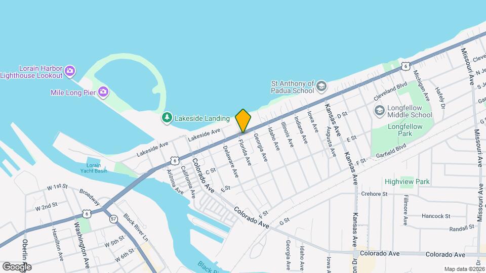 810 E Erie Ave Map and Location Details