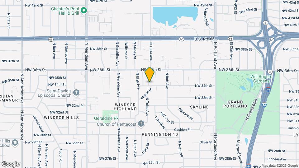 3500 N Tulsa Ave Map and Location Details