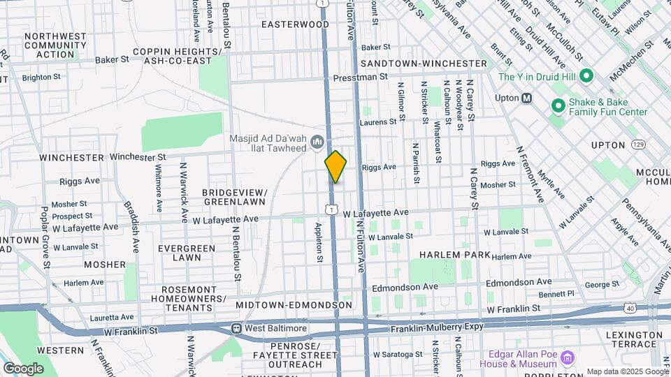 1828 Mosher St Map and Location Details