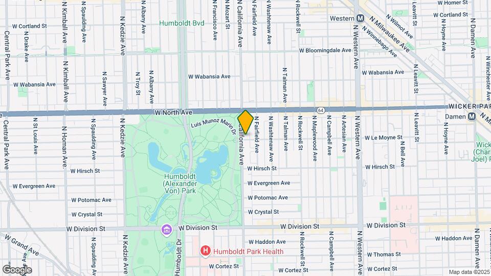 2752 W Le Moyne St, Unit 2C Map and Location Details