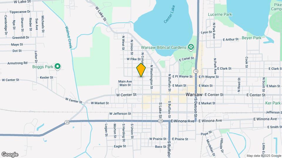 221 N Columbia St Map and Location Details