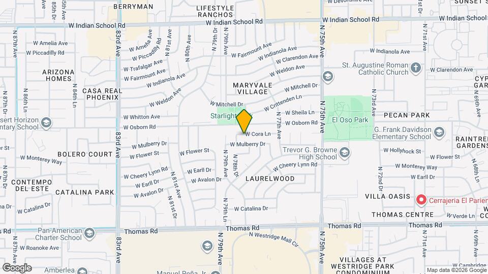 7805 W Cora Ln, Unit 2701 Map and Location Details